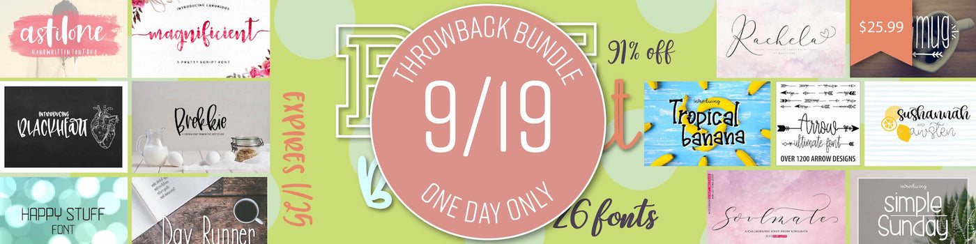 1 Day Only Throwback: Big Fonts Bundle