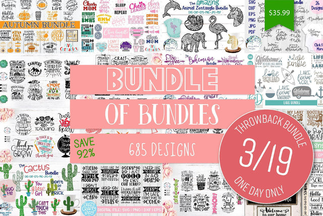1 Day Only Throwback: Bundle of Bundles Bundle So Fontsy Design Shop 