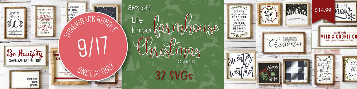 1 Day Only Throwback Lille Juniper Farmhouse Christmas