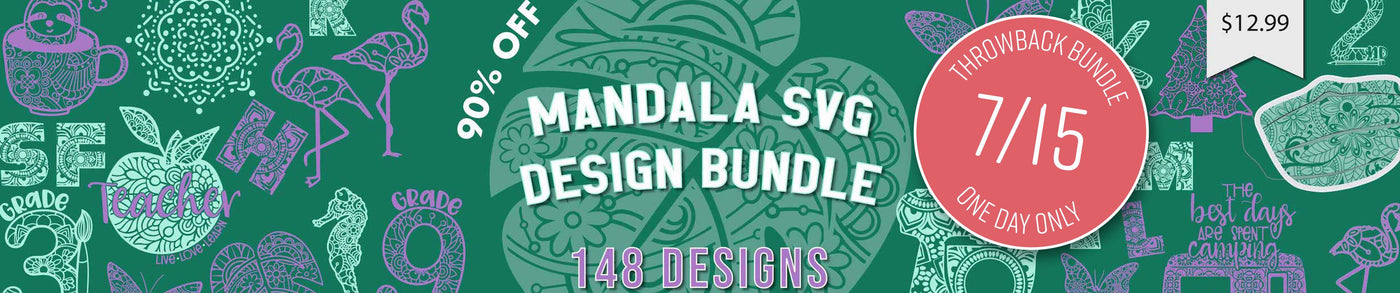 1 Day Only Throwback: Mandala SVG Design Bundle