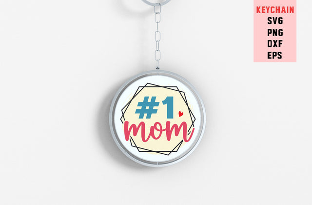 #1 Mom, Round Key ring SVG SVG MD mominul islam 