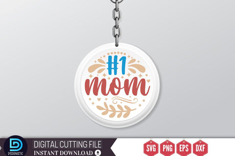 #1 mom SVG SVG DESIGNISTIC 
