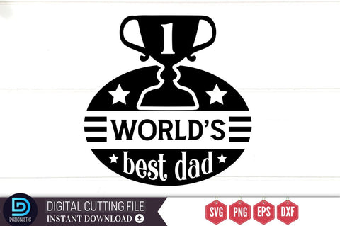1 world's best dad SVG SVG DESIGNISTIC 