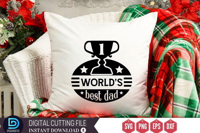 1 world's best dad SVG SVG DESIGNISTIC 