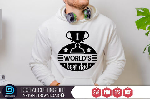 1 world's best dad SVG SVG DESIGNISTIC 