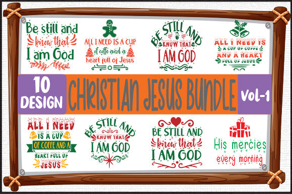 10 Christian Jesus Bundle SVG thesvgfactory 