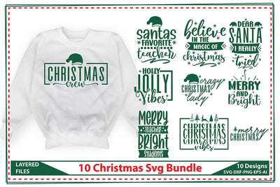 10 Christmas Svg Bundle SVG shah alam 