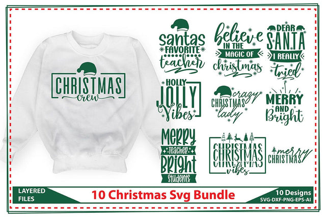 10 Christmas Svg Bundle SVG shah alam 
