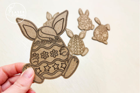 10 DIY Easter Eggs Multilayer Laser Cut Design, Multilayer Laser Cut Files, Mandala, Round Sign SVG, 3D Designs, Mini Design Bundles SVG LaserCutano 