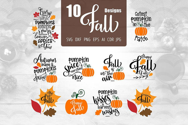 10 Fall Designs SVG SVG VectorSVGdesign