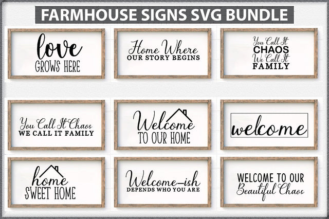 10 Farmhouse Quotes Svg Bundile SVG Creativeart88 