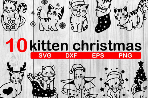 10 kitten christmas SVG dadan_pm 