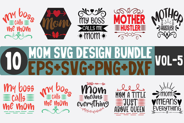 10 Mom Bundle SVG SVG thesvgfactory 