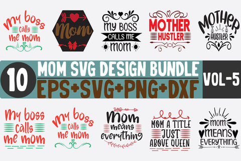 10 Mom Bundle SVG SVG thesvgfactory 