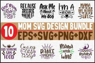 10 Mom Bundle SVG SVG thesvgfactory 