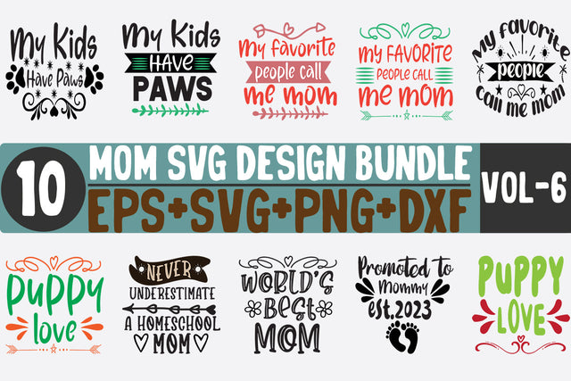 10 Mom Bundle SVG SVG thesvgfactory 