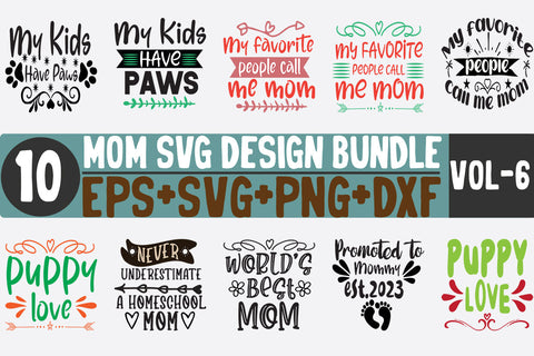 10 Mom Bundle SVG SVG thesvgfactory 