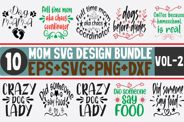 10 Mom Bundle SVG SVG thesvgfactory 
