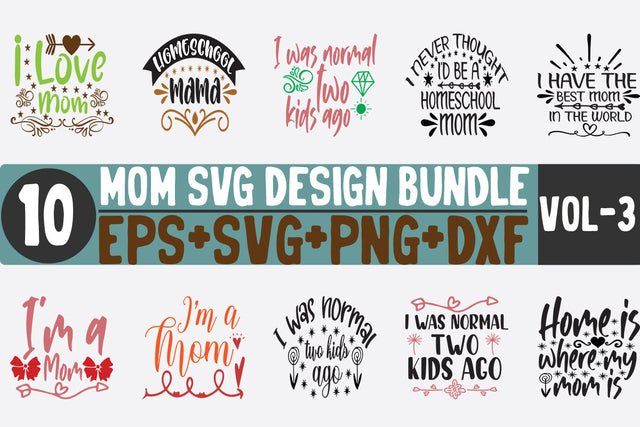 10 Mom Bundle SVG SVG thesvgfactory 
