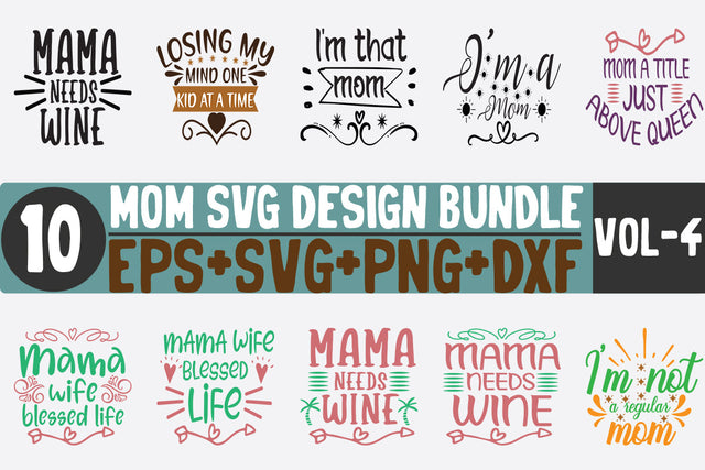 10 Mom Bundle SVG SVG thesvgfactory 