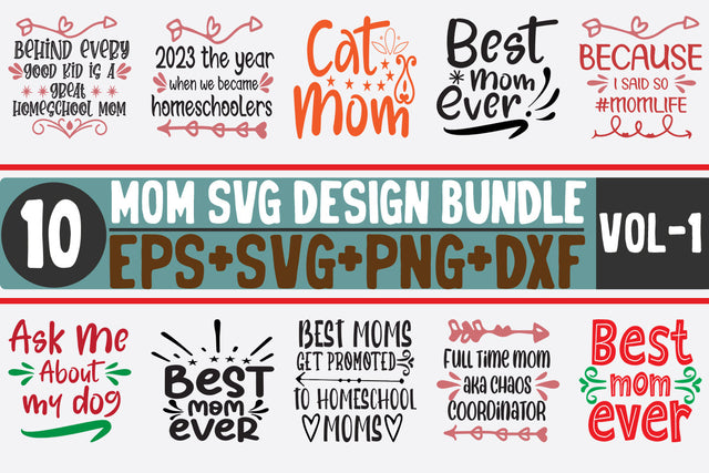 10 Mom Bundle SVG SVG thesvgfactory 