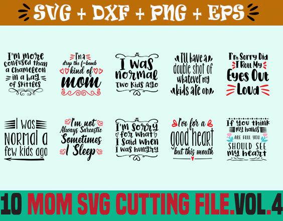 10 MOM SVG CUT FILE.VOL.4 SVG SVG Studio 