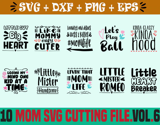 10 MOM SVG CUT FILE.VOL.6 SVG SVG Studio 
