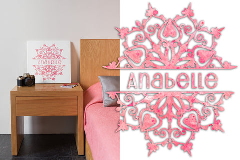 10-point Hearts Mandala Monogram cut files SVG Angel on Empire 