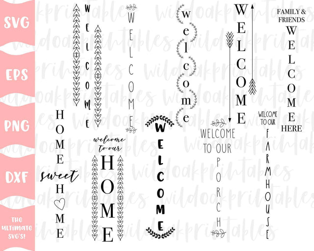 10 porch signs svg bundle, porch bundle signs svg, welcome porch sign svg, farmhouse sign svg, home sweet home sign svg, welcome sign svg, SVG WildOakSVG 