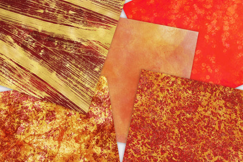 10 Red and Metallic Gold digital papers Digital Pattern Angel on Empire 