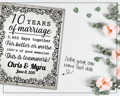 10 years wedding anniversary SVG Boertiek 