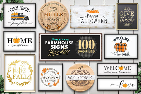100 Christmas Farmhouse Signs Bundle | SVG BEST SELLER | SVG The Vintage Signs Shop 