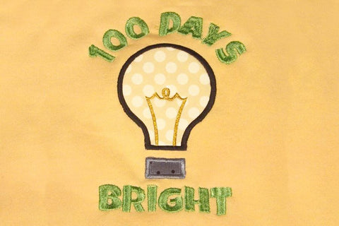 100 Days Bright Applique Embroidery Embroidery/Applique DESIGNS Designed by Geeks 