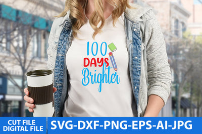 100 Days Brighter SVG Cut File SVG BlackCatsMedia 