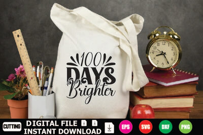 100 Days Brighter SVG Shahin alam 