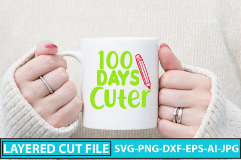 100 Days Cuter SVG Cut File SVG Syaman 