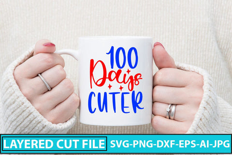 100 Days Cuter SVG Cut File SVG Syaman 