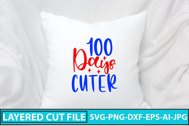 100 Days Cuter SVG Cut File SVG Syaman 