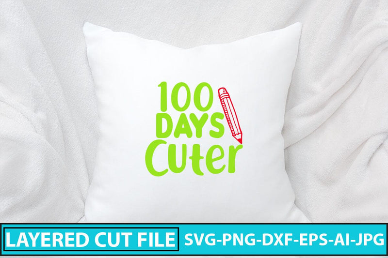 100 Days Cuter SVG Cut File SVG Syaman 