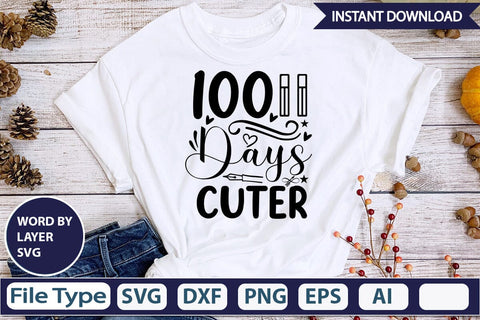 100 Days Cuter SVGs,Quotes and Sayings,Food & Drink,On Sale, Print & Cut SVG DesignPlante 503 