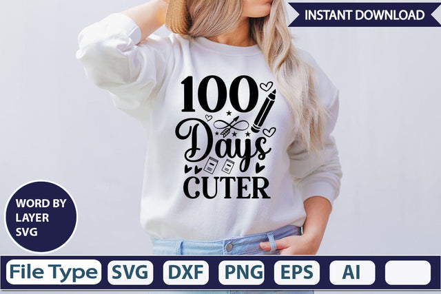 100 Days Cuter SVGs,Quotes and Sayings,Food & Drink,On Sale, Print & Cut SVG DesignPlante 503 