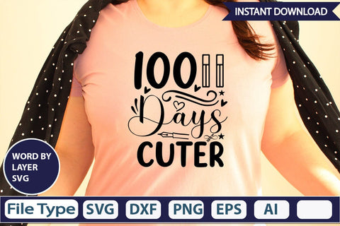 100 Days Cuter SVGs,Quotes and Sayings,Food & Drink,On Sale, Print & Cut SVG DesignPlante 503 
