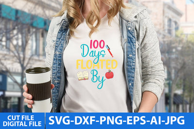 100 Days Floated by SVG Cut File SVG BlackCatsMedia 