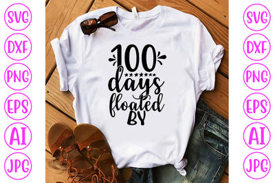 100 Days Floated By SVG Cut File SVG Syaman 