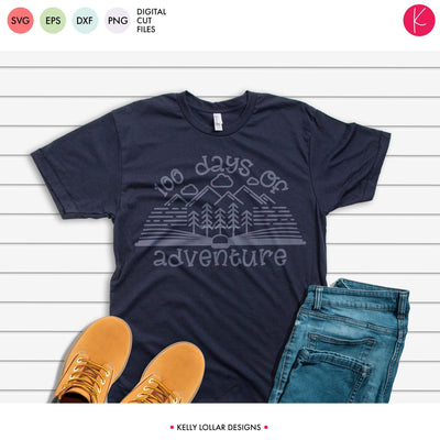 100 Days of Adventure Book SVG Kelly Lollar Designs 