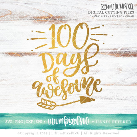 100 Days of Awesome SVG Lilium Pixel SVG 