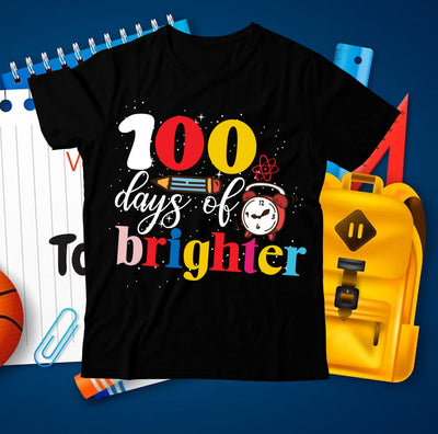 100 Days of Brighter SVG Cut File, 100 Days of School SVG Bundle ,100 Days of School SVG Bundle Quotes , Funny 100 Days of School SVG Bundle SVG BlackCatsMedia 
