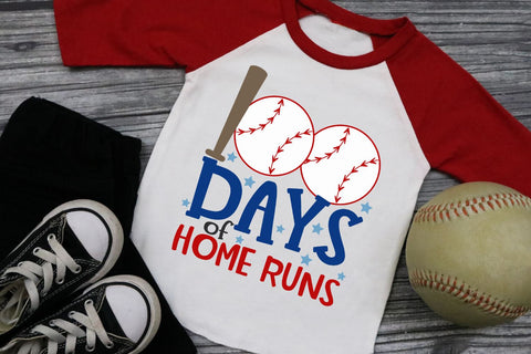 100 Days Of Home Runs SVG Morgan Day Designs 