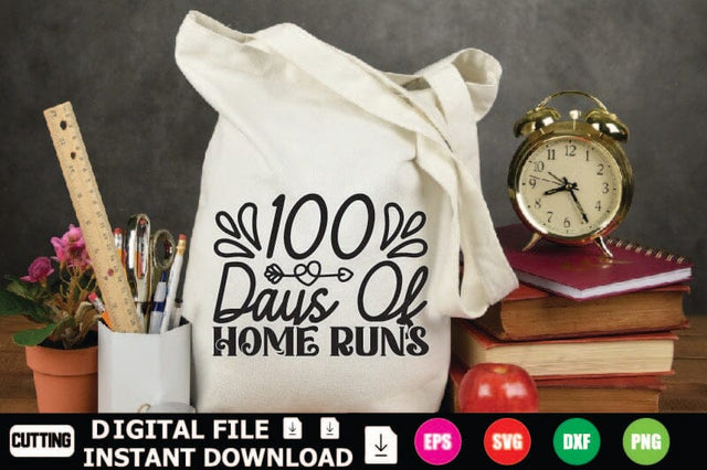 100 Days Of Home Runs SVG Shahin alam 