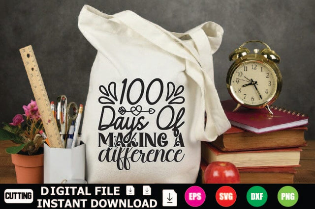 100 Days Of Making A Difference SVG Shahin alam 